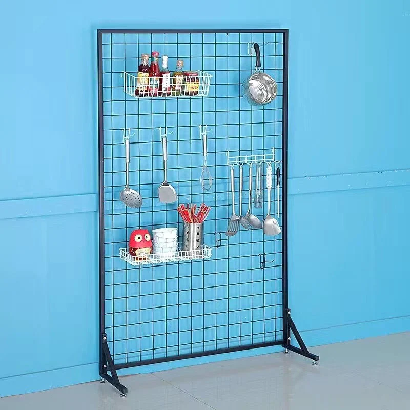 Grid Seasoning Rack Wall-Mounted Spice Rack Kitchen Hanging Storage Rack